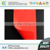 Heavy Duty Waterproof 650G PVC Coated Polyester Fabric Tarp Covering , Customized Red PVC Tarpaulin Polyester Fabric