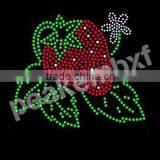 Custom Straberry Crystal Rhinestone Applique Iron On Heat Transfers thumbnail-1