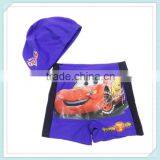 Car Style Children Swimwear Kids Swimsuit for Boys Swim Trunk With Swim Cap thumbnail-1