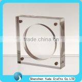 Clear Box With Round Milled Hole Acrylic Milled Case With Screws