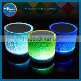 2017 Christmas Gifts Bluetooth Speaker Wireless With LED Light Mic SD TF Card Slot For Apple Iphone Samsung Galaxy S7 Xiaomi thumbnail-2