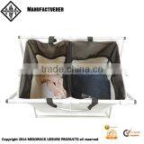 Household Essentials Folding Double Bag Laundry Hamper, Polyester Blend thumbnail-2