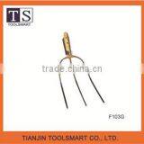 Good Quality Garden Tools 3 Prongs Steel Fork F103 thumbnail-3