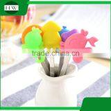 Silicone Stainless Steel Ceramic Tableware Cartoon Sea Animal Fruit Fork Set thumbnail-2