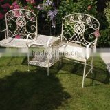 KD packing antique white patio companion seat