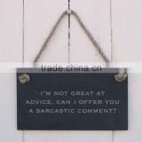 Decorative Natural Slate Hanging Sign ,welcome Plaque thumbnail-3