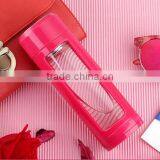 2016 New Design Water Glass Bottle With Silicone Sleeve thumbnail-5