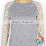 2017 New Model Shirts Long Sleeve Lace Raglan Designs Women Shirts Tops thumbnail-3