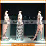 Visual Merchandising Props Fiberglass Penguin Sculpture With Dislay Stand thumbnail-1