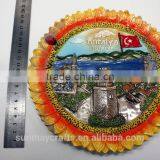Wholesale Custom 3D Ceramics Sunflower Souvenir Plate for Sale thumbnail-3