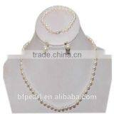 6-7mm Freshwater Pearl Jewelry Set With Sterling Silver Findings thumbnail-1