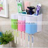 Plastic Bathroom Set Accessaries Toothbrush Holder , Toothpaste Wall Holder , Bethroom Storage Rack thumbnail-5