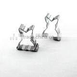 100% Food Grade Cake Tools Animal Shape Cookie Cutter Stainless Steel Rabbit Biscuit Mold for Easter Promotional thumbnail-1