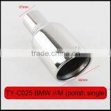 Auto Tuning Stainless Exhaust Tips Laser M Polish for Bmw thumbnail-3