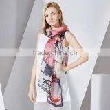 No MOQ Custom-made Digital Printing Silk Scarf Fashion Scarf thumbnail-1