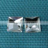 Crystal Clear Color Square Flat Back Glass Beads Stones for Jewelry Making