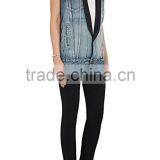 New Arrival Autumn Fashion Design Girls Denim Vest Wholesale thumbnail-4