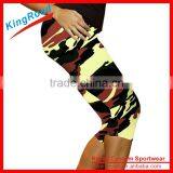 Custom Printed Ladies Workout Legging,yoga Active Wear Women Capri Pants thumbnail-5