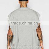 Super Oversized Hip Hop Cape T-shirt, Bulk Plain Cheap High Quality T-shirts Men OEM thumbnail-2