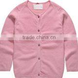 High Quality Custom Plain Blank Navy Blue Knitted Kids Girls Cardigan Sweaters thumbnail-3