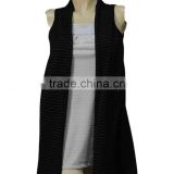 casual plain sleeveless blouse for lady