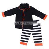 Children Pyjamas 100% Cotton Toddler Girls Ruffle Stripe Kids Halloween Pajamas thumbnail-5