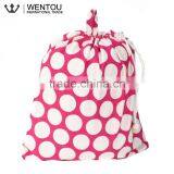 New Design Monogramed Polka Dot Laundry Bag With Drawstring thumbnail-5