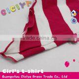Make to Order Child Girls Summer Stripe Long Design T-shirt With Printing thumbnail-2