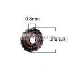 Zinc Based Alloy Spacer Beads Wheel Antique Copper thumbnail-2