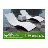 Outdoor Reclining Lounge Chair Summer Garden Furniture , Commercial Pool / Backyard / Lawn Lounge Ch