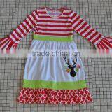 Top Quality Stripe Ruffle Gril Boutique Dress thumbnail-6