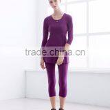 Supplex Fitness Capri Pants With Ruffle Skirt thumbnail-4