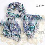 Neew Style Gardens Floral Women Winter Warm Pashmina Shawl Wool Shemagh Scarf