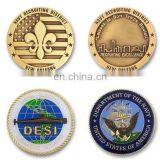 China supplier Wholesale gift items custom metal antique challenge coin