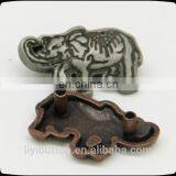 Plating Metal Elephant Label, Custom Zinc Alloy Logo Name Plate