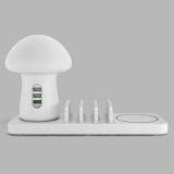 Tenee T-PC00601 Usb ,fast and Wireless Multifunction Charger With Led Table Lamp thumbnail-4