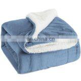 Double Sided Ultra Plush Throw Polar Fleece Sherpa Blanket thumbnail-1