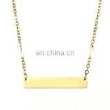 DIY Necklace Women Name Necklace Jewelry Stainless Steel Bar Necklace Jewelry thumbnail-4