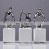 Modern Nordic Interior Decoration Accessories Thinker Ceramic Abstract Figure Ornament thumbnail-4
