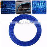 Chrome Glitter Blue 14m Decor Moulding Trim Strip Car Air Vent Sticker Door Edge Scratch Guard Protector Strip Roll New U Style thumbnail-1