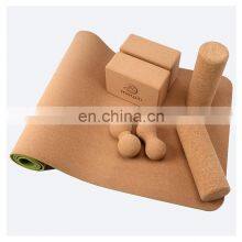 Wholesale High Density Natural Cork Massage Peanut Ball Customized Logo Neck Foot Massage Ball thumbnail-3