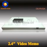 2.4inch Memo Video Card with Camera