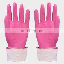 Healthy household gloves long cuff latex fruits cleaning gloves for sale