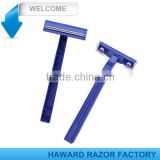 D210 economic twin blade plastic handle disposable razor