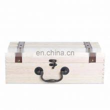 Pine Wood Double Ice Wine Bottle Packing Box Gift Box thumbnail-5