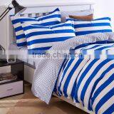 100%cotton Wholesale Price Quilted Bed Sheet Blue and White Stripe Vintage Pillow Case thumbnail-2
