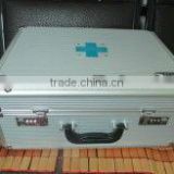 CE approved medical aluminum first aid carrying kit/case in aluminum case