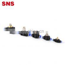 SNS SPA Series Pneumatic One Touch Union Straight Air Flow Controller Speed Control Valve With Push-to-connect Fittings thumbnail-4