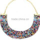 Fabric Multicolour Necklace thumbnail-1