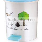 10L Novelty Foot Pedal Plastic Trash Can Garbage Bin Waste Bin thumbnail-2